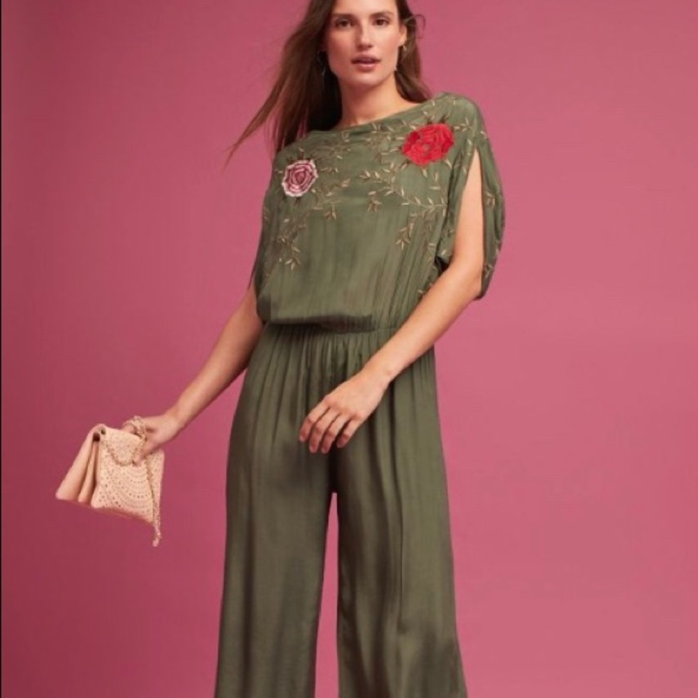 NWT Seen Worn Kept embroidered jumpsuit.